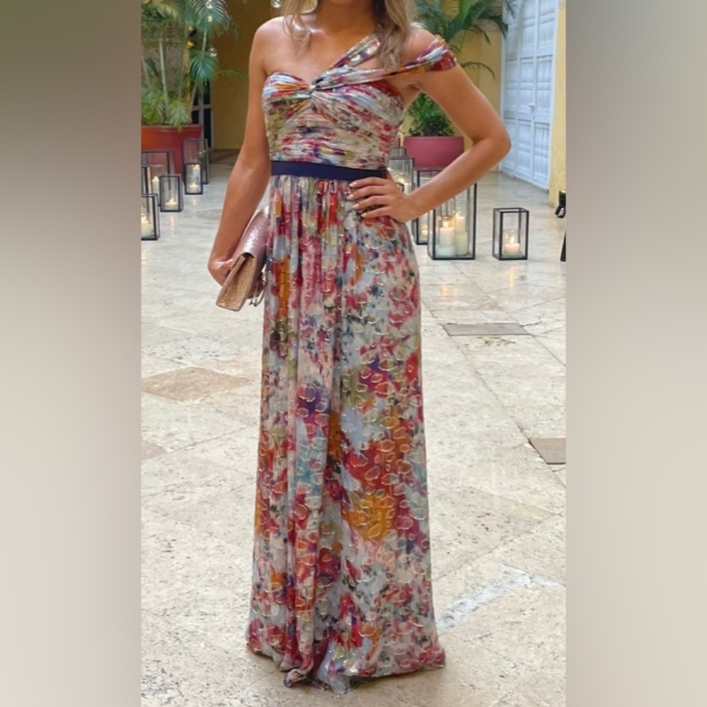 Gorgeous BCBG multicolored gown.